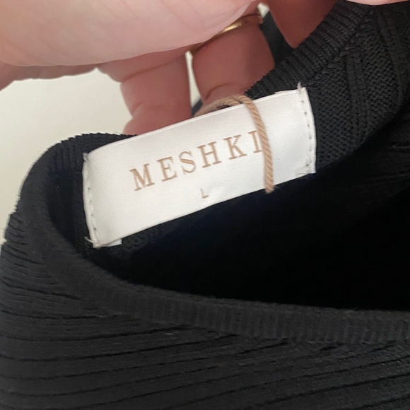 Meshki Avalon Backless Midaxi Dress NWT size Large Black - Picture 6 of 12